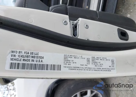 2022 Jeep Wagoneer Series Ii 4X4 from USA, damaged, VIN 1C4SJVBT1NS137034